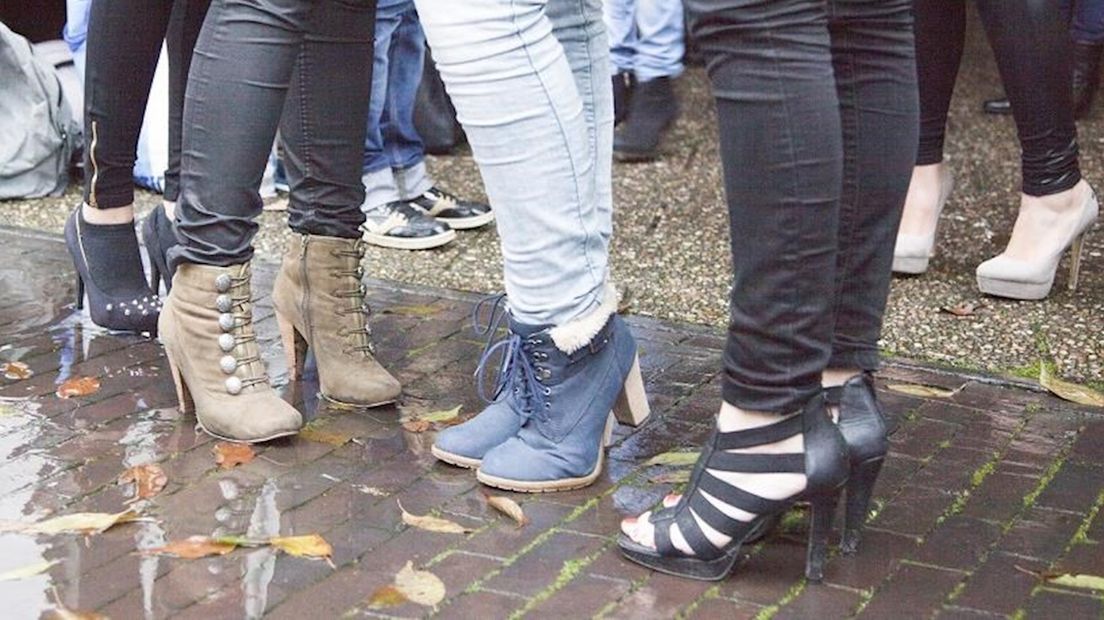 Stilettorun op de Melkmarkt in Zwolle