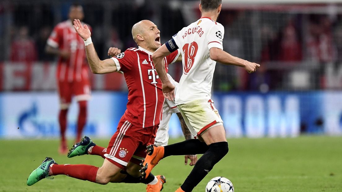 Robben in actie tegen Sevilla
