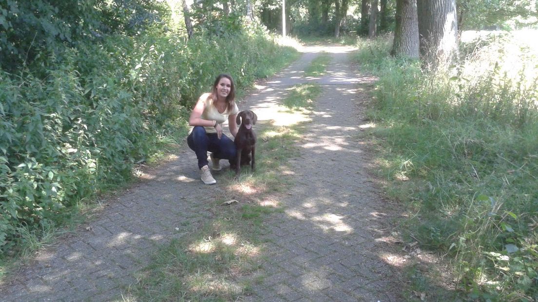 Arlette Schaap en haar hond