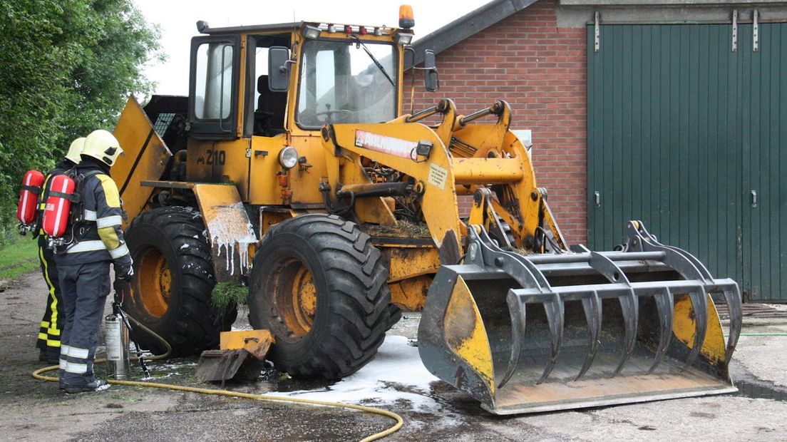 Brand in shovel bijtijds geblust