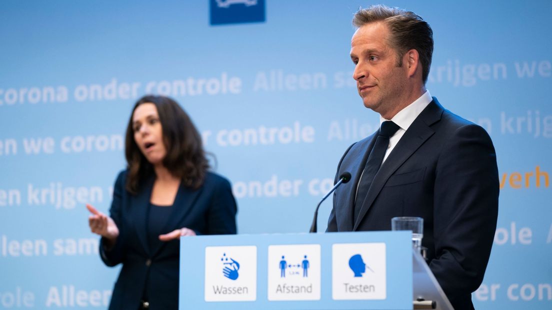 Persconferentie Hugo de Jonge Coronaminister Irma Corona
