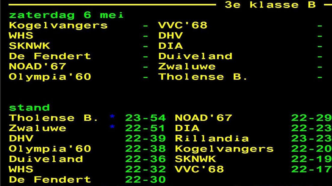 standen amateurvoetbal