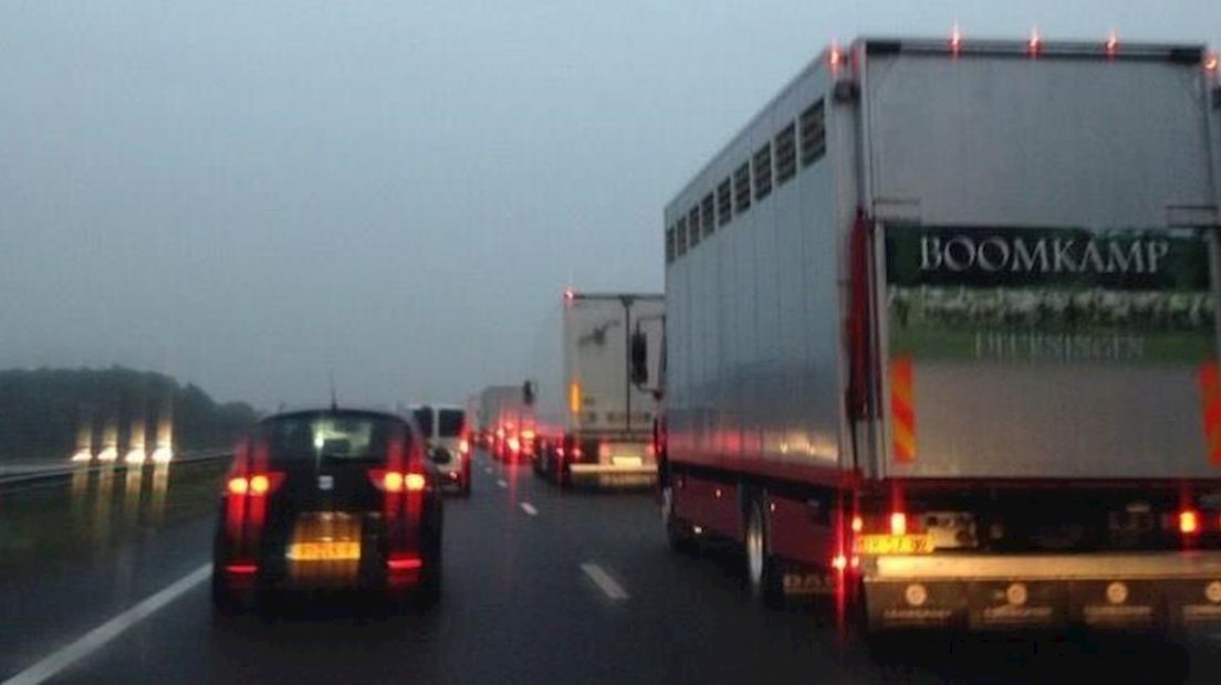 Ongeluk op A1 bij Bathmen