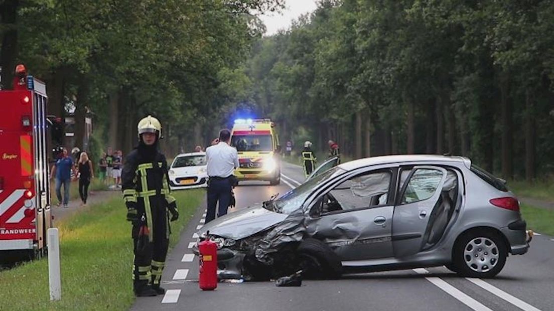 N18 tijdelijk afgesloten na ongeluk