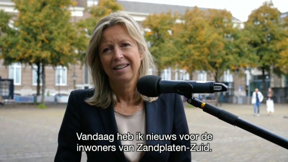 Minister Ollongren maakte het nieuws in een videoboodschap bekend