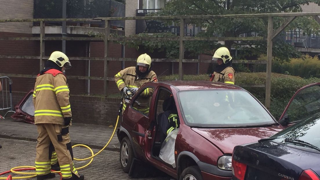 Brandweerdemonstratie in Rheden.