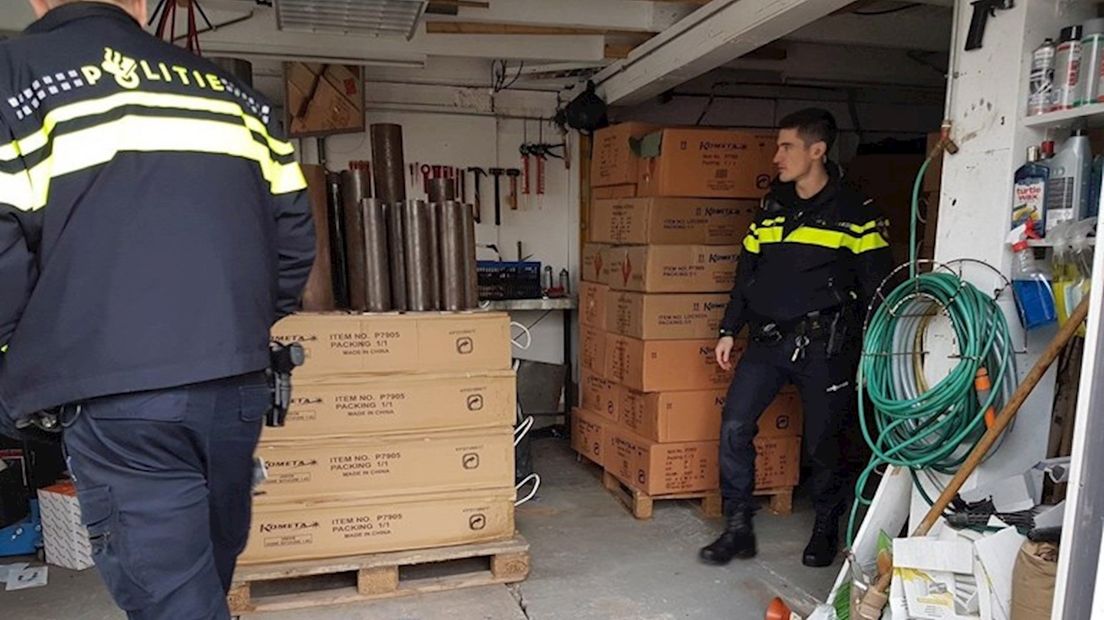 Het aangetroffen vuurwerk