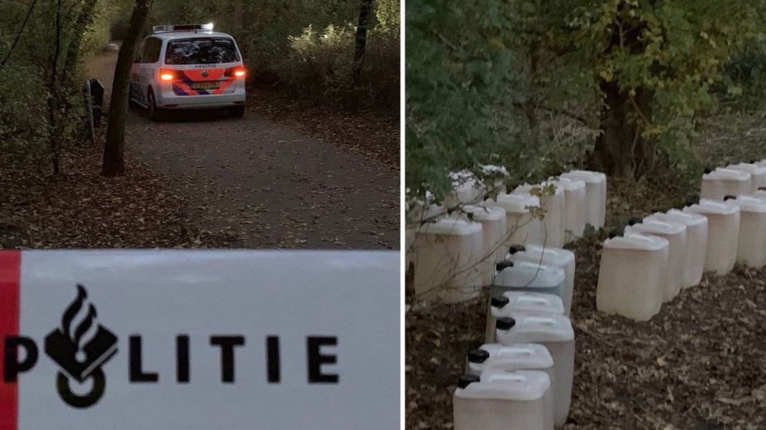 Drugsafval gevonden in Bosjes van Pex.