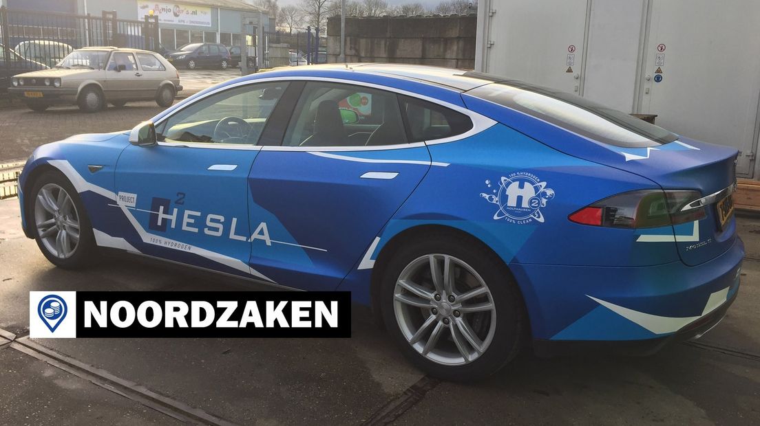 De Tesla op waterstof die Holthausen ontwikkelde
