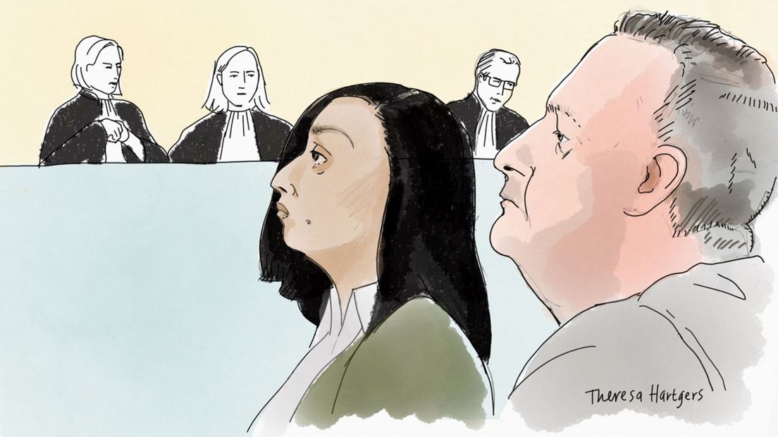 Najma Z. en Paulus O. voor de rechter.