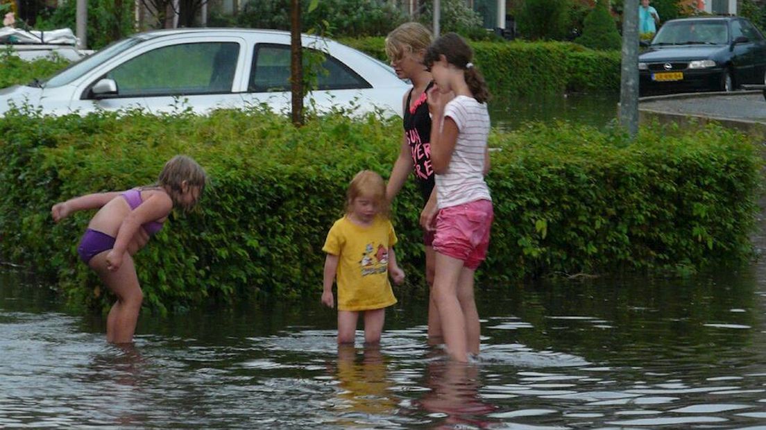 Wateroverlast, maar ook waterpret