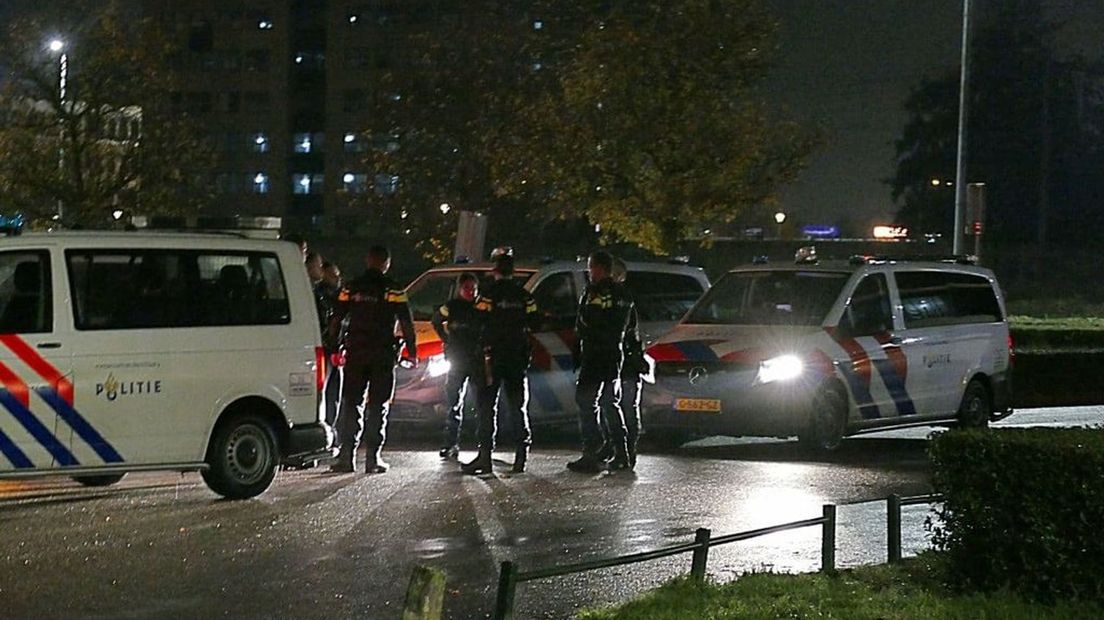 Politie in actie in Nijmegen.
