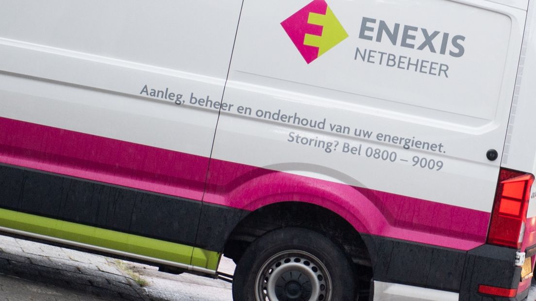 Een busje van netbeheerder Enexis