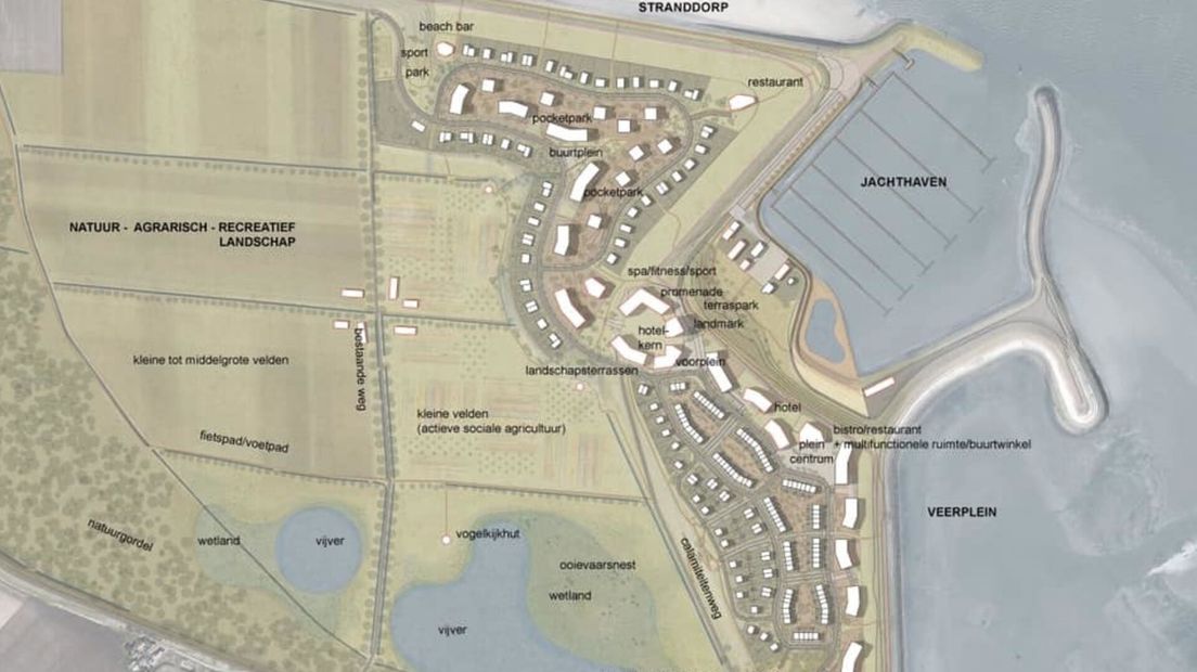 Waterzande plattegrond