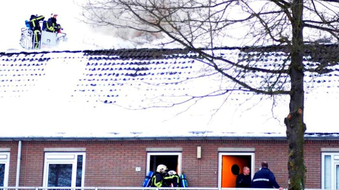 Woningbrand aan Oldemeulehoek