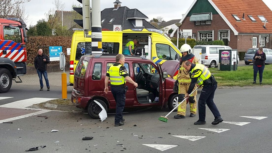 Auto's botsen in Haaksbergen
