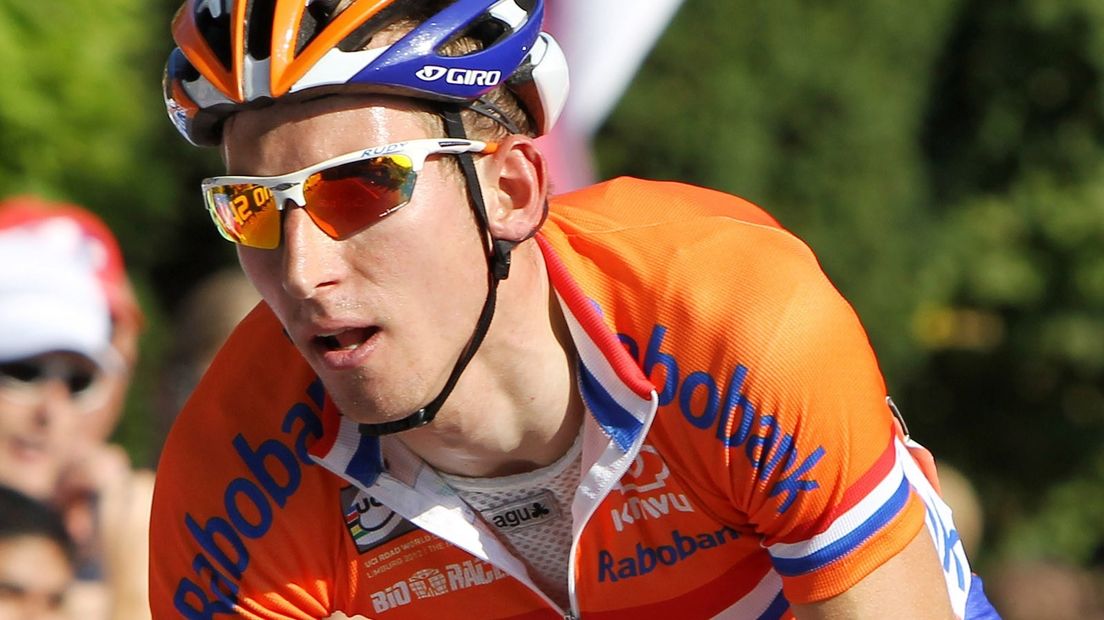 Bauke Mollema tijdens het vorige WK in Nederland: Valkenburg 2012