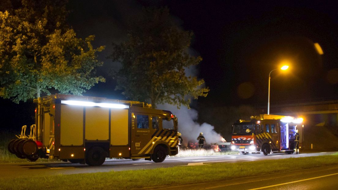 Brandweer had flink werk met blussen hooibrand
