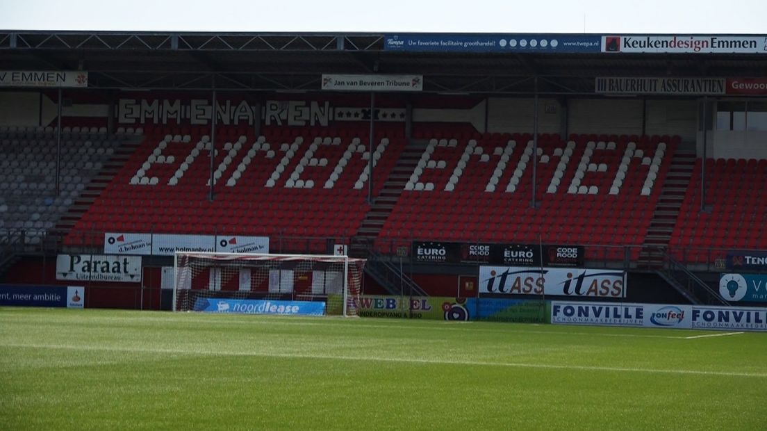 Er moet veel gebeuren in het stadion van FC Emmen (Rechten: archief RTV Drenthe)