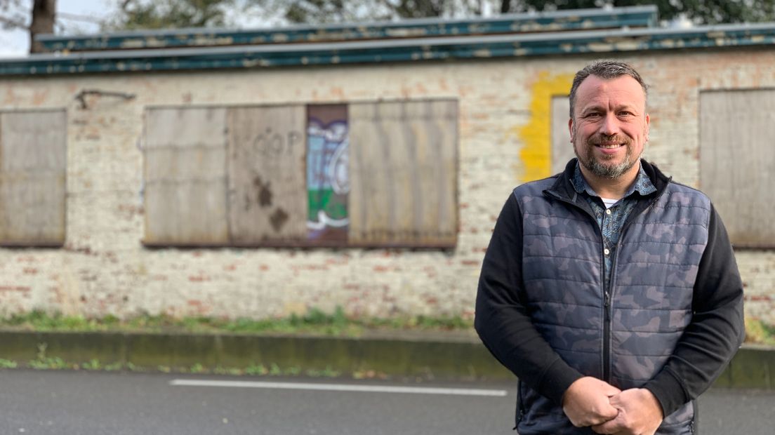 Richart Joling in 2020 voor het voormalige grenskantoortje