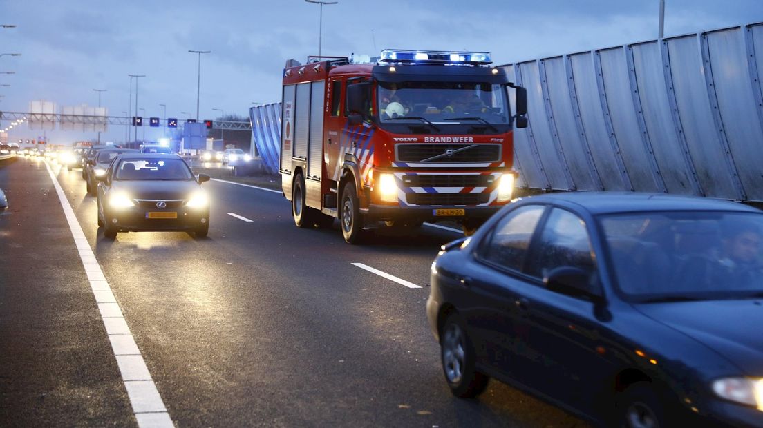 Ongeluk op A28 bij Zwolle