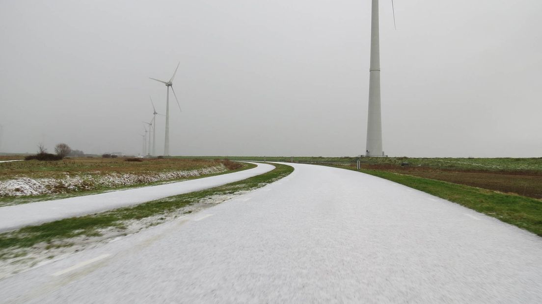 Sneeuw op de weg