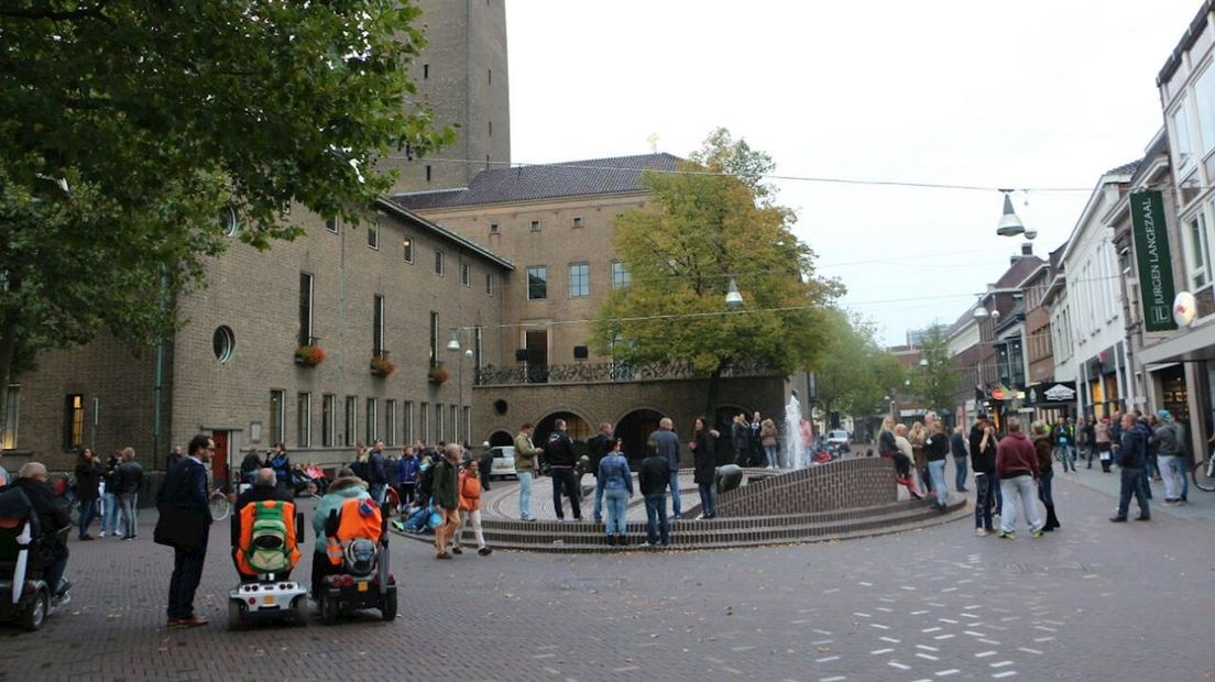 Grote Markt voorafgaand aan de vergadering