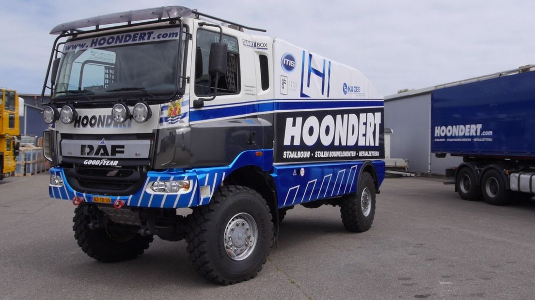 De nieuwe truck van rallycoureur Adwin Hoondert