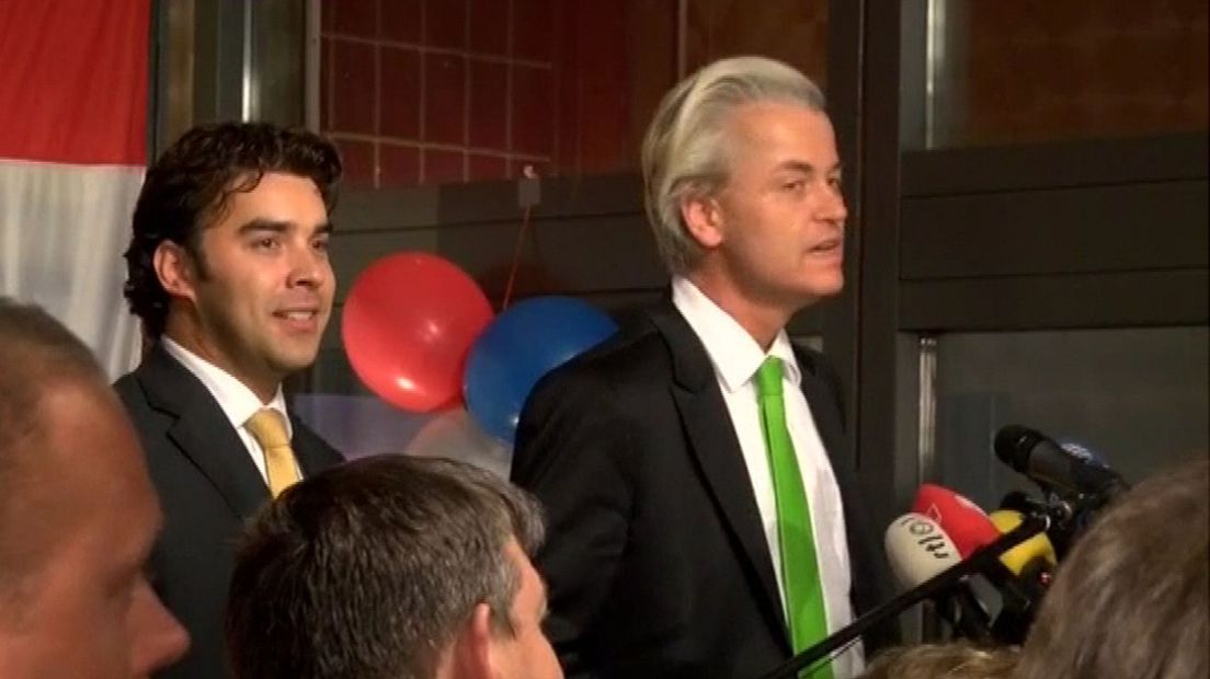 Geert Wilders op de verkiezingsavond , maart 2014