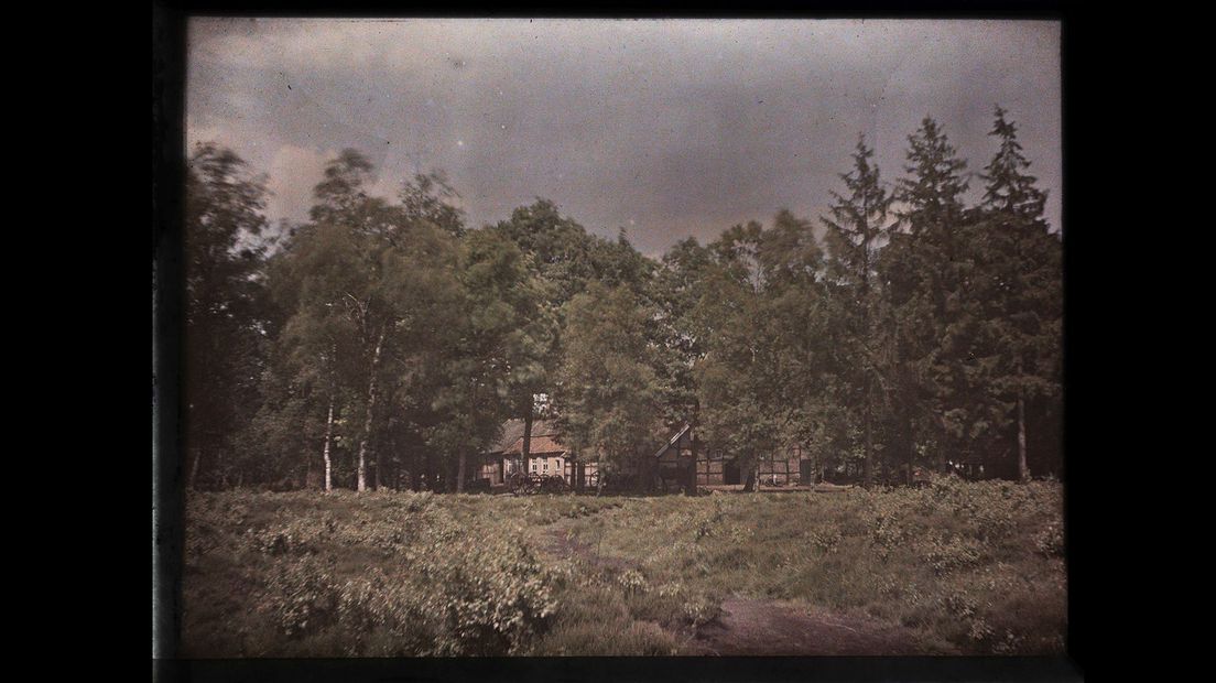 Een grote boerderij in Schoonebeek (zomer 1910)