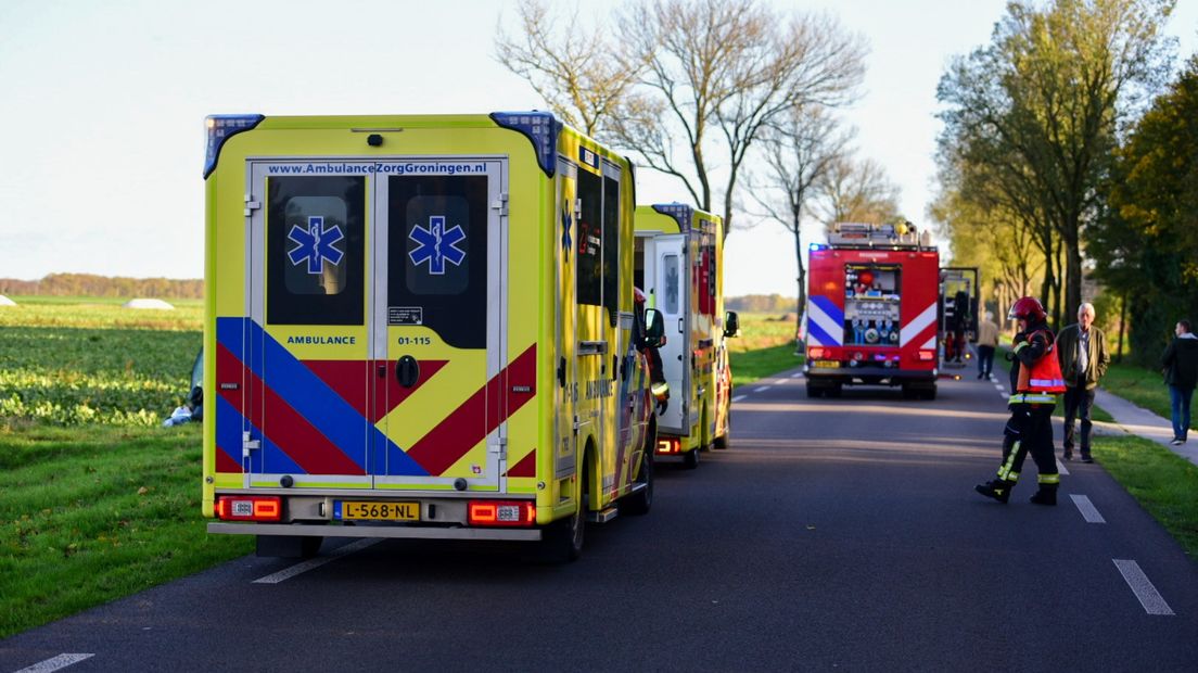 Hulpdiensten ter plaatse in Bellingwolde