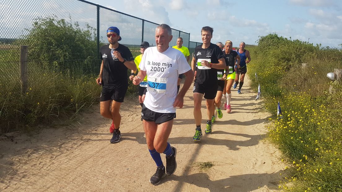 John Guequierre in de duinen van Domburg