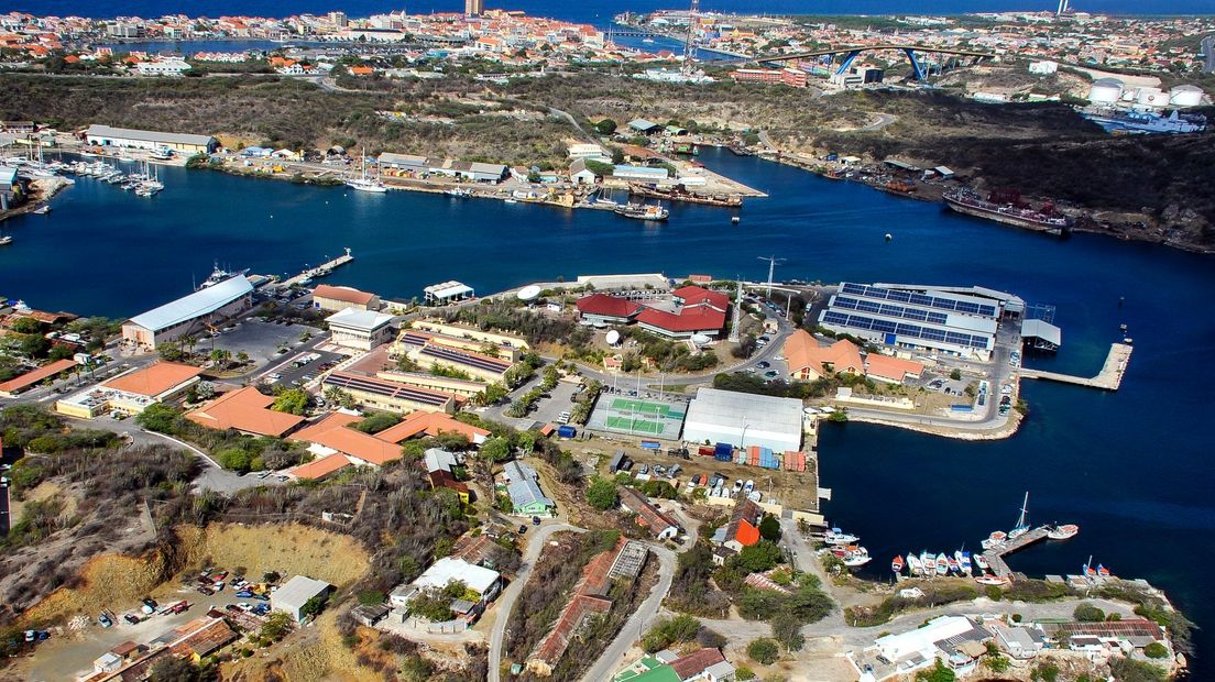 Marinebasis Parera op Curaçao waar de militairen waren gelegerd