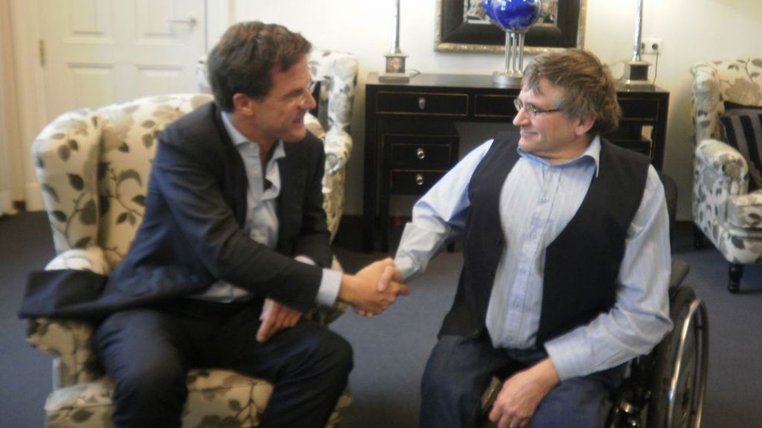 Jan Troost met premier Mark Rutte