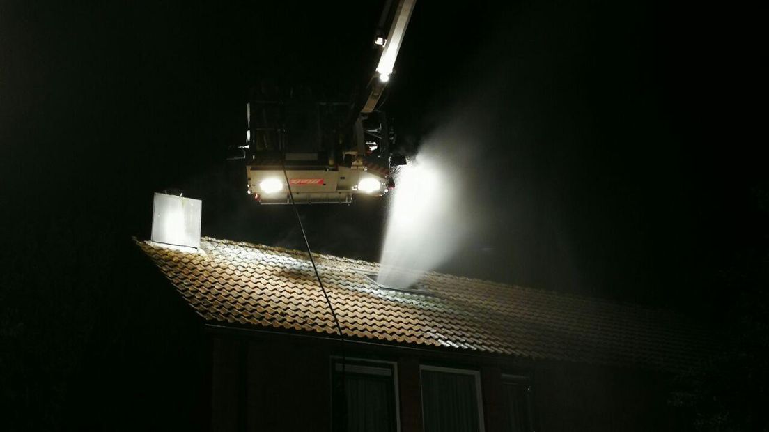 Zolderbrand in Oosterhesselen (Rechten: persbureau Meter)