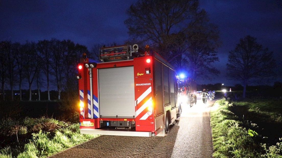 Brandweer op zoek naar vuur