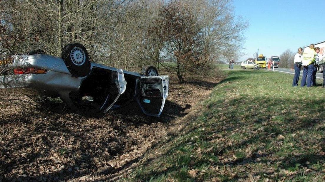 Ongeluk op N36 tussen Almelo en Dedemsvaart