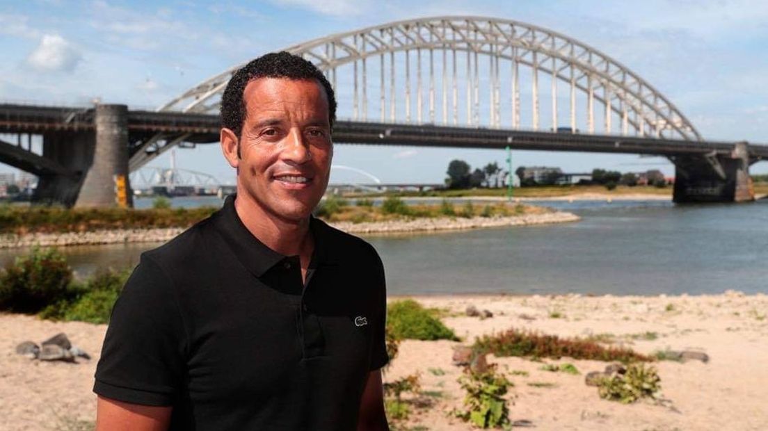 Remko Bicentini bij de Waalbrug