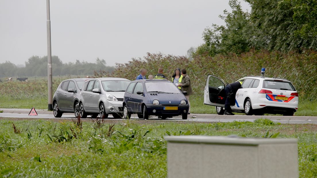 De auto's waren te beschadigd om weer door te kunnen rijden.