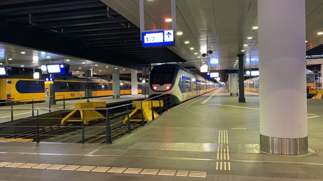 Het is heel rustig op station Den Haag Centraal