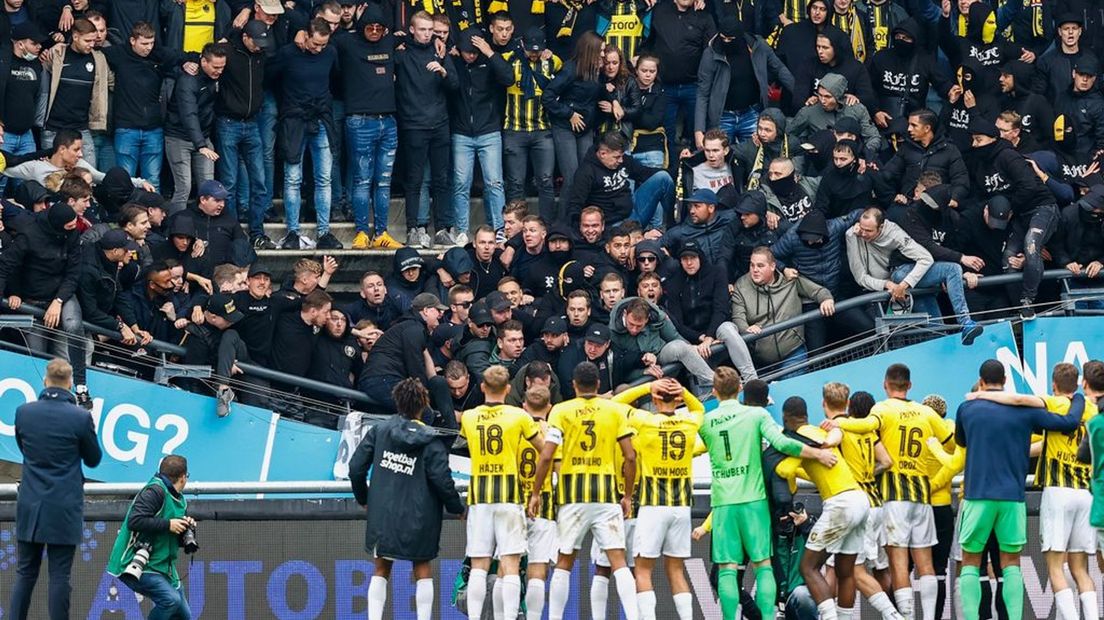 Het uitvak dat instortte.