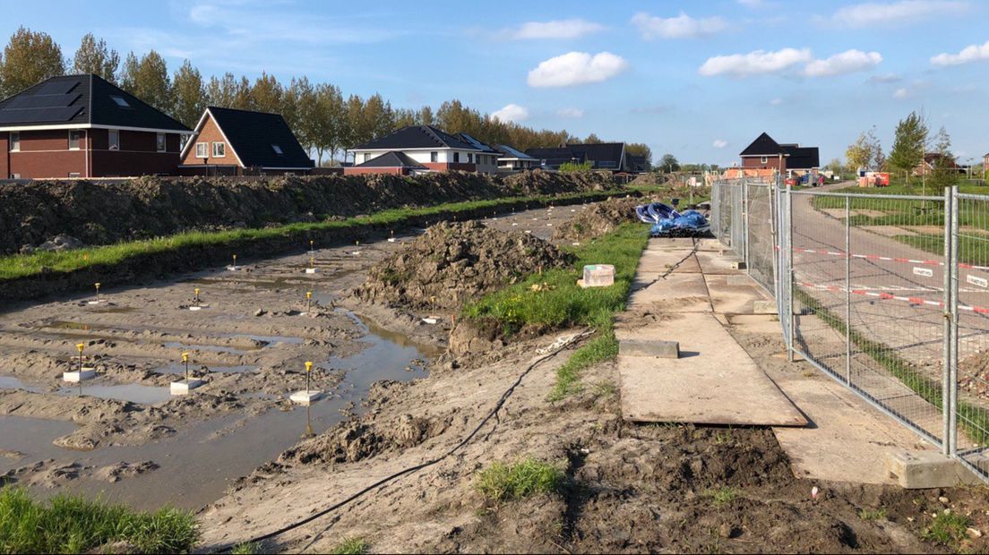 Aan de Jan Wiegersstraat in Ten Boer worden door Plegt-Vos wisselwoningen gebouwd