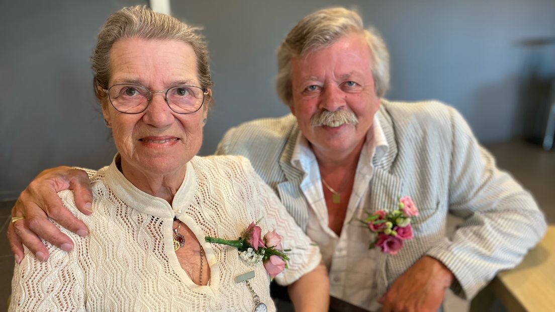 Hilda en Wim tijdens hun 40-jarige huwelijksdag