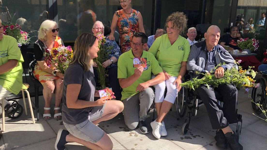 Bos plukbloemen voor medewerkers Allevo uit Zierikzee