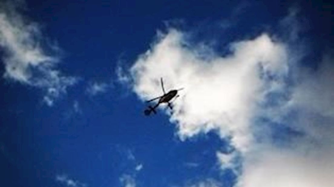 Met een helikopter werd naar de vrouw gezocht