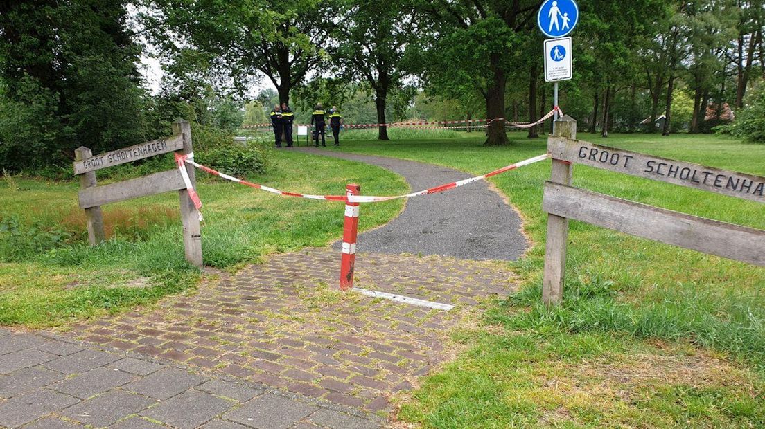 Politie-onderzoek in park in Haaksbergen