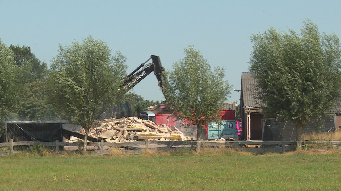 Het gesloopte purhuis in Vriezenveen