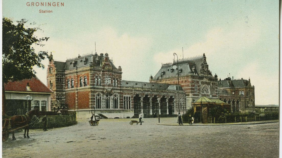 Het Hoofdstation omstreeks 1904