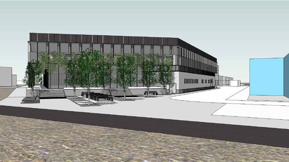 Een impressie van hoe het gebouw eruit komt te zien