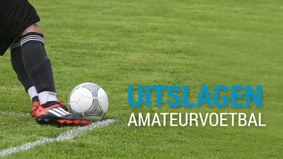 Uitslagen amateurvoetbal zaterdag 29 april